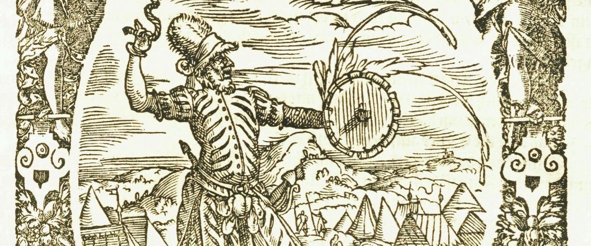 Holzschnitt Krieger aus Leonhardt Fronsberger: Kriegßbuch, Frankfurt 1596