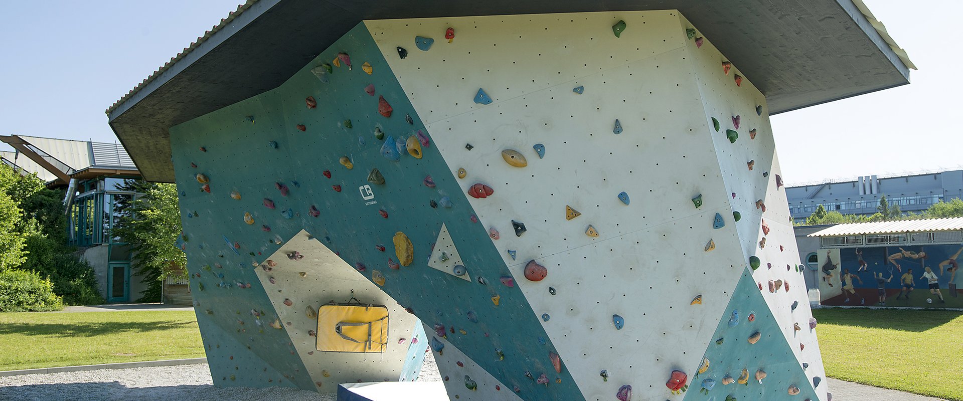 Bild der Kletterwand