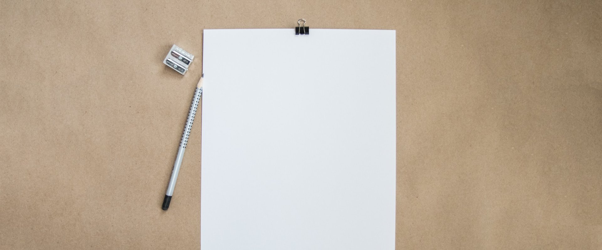 Blatt und Stift