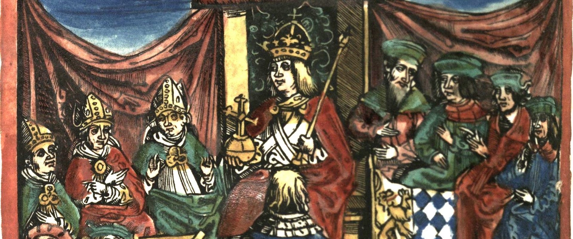 Holzschnitt aus dem Layenspiegel von Ulrich Tengler
