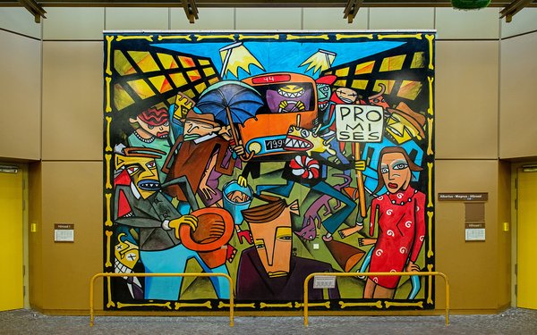 Auf dem Bild sieht man das Kunstwerk Promises von Jim Avignon