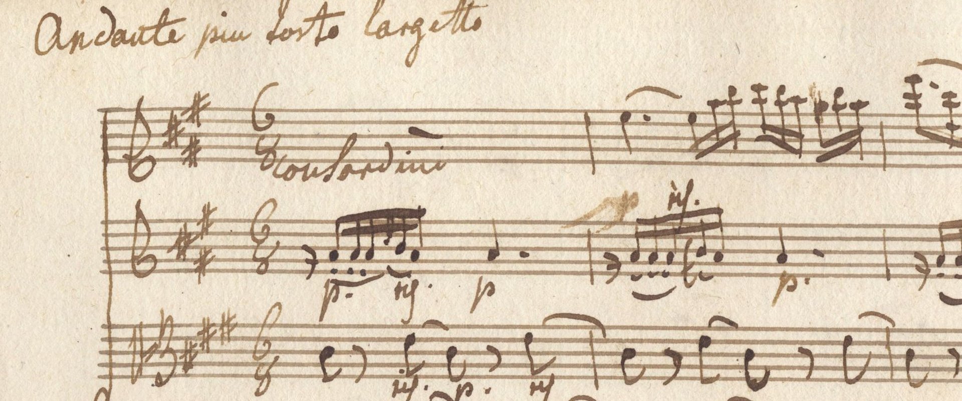 Ignaz von Beecke: Klavierquintett, 1770er Jahre, Autograf