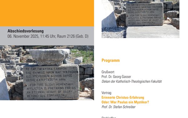 Abschiedsvorlesung Prof. Dr. Schreiber