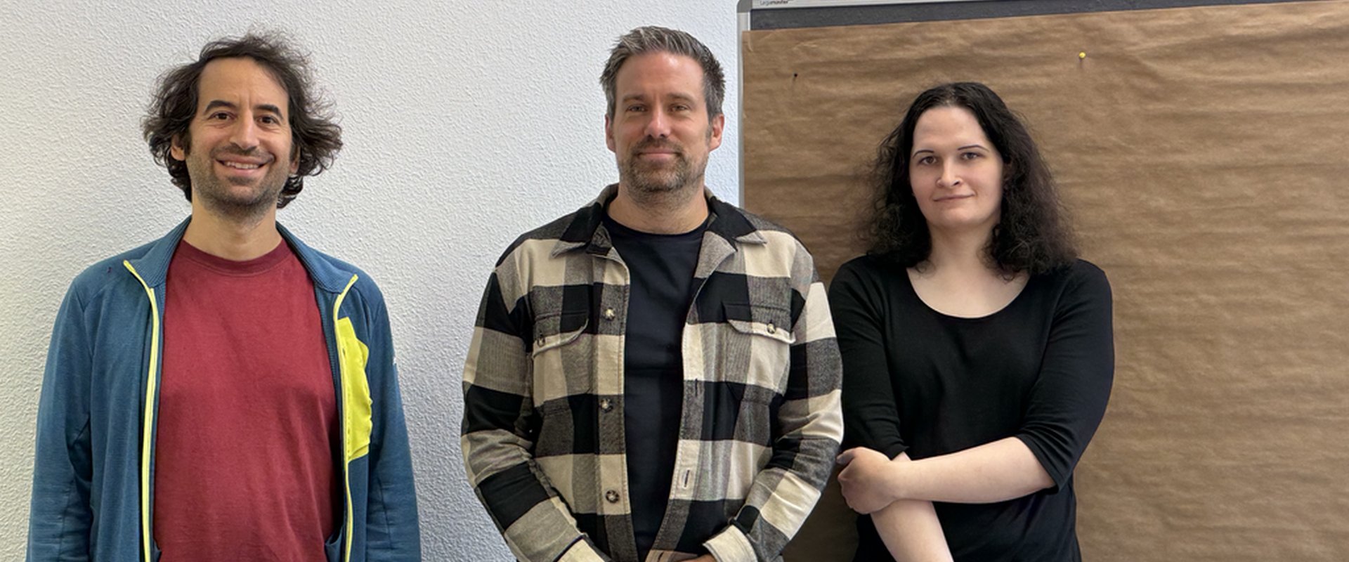 HPSC Lab members Simon, Michael and Vivienne at the 2025 SNuBIC retreat in Forsbach.