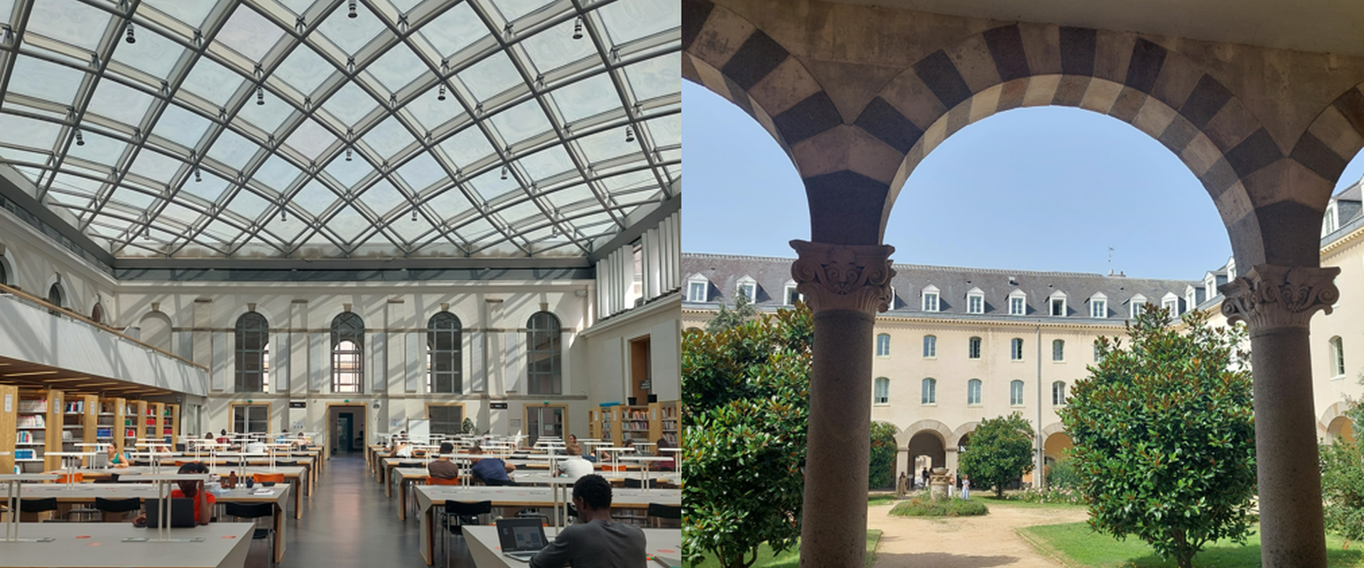 Bibliotéque, BU, Université de Rennes, cloitre, DFM, Uni Augsburg, Sprachkurs 2023