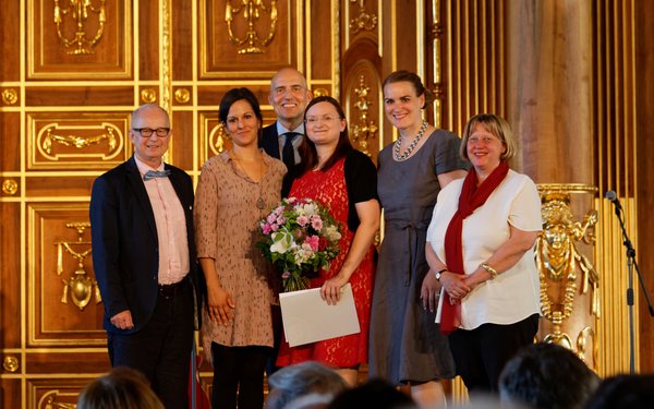 Gruppenfoto beim Augsburger Wissenschaftspreis 2016