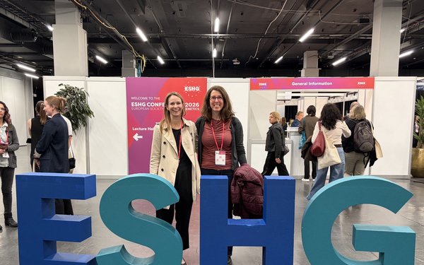 Tamar Nov-Klaiman and Ruth Horn at ESHG