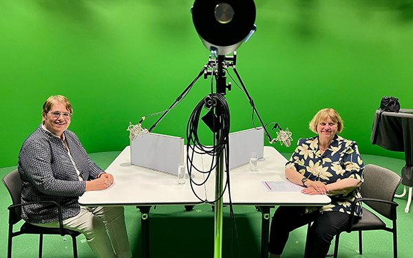 Podcast-Aufzeichnung mit Prof. Dr. Eva Matthes