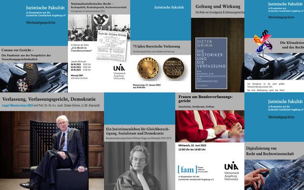 Collage aus verschiedenen Covern und Einladungsflyern (Prof. Wolff)