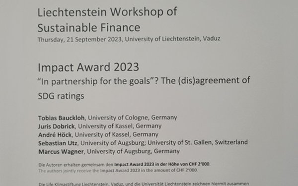 Urkunde Impact Award