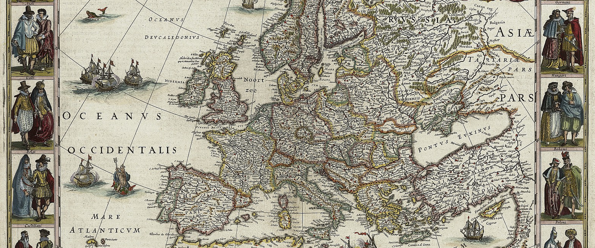 Willem Janszoon Blaeu: Karte von Europa