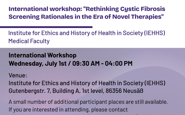 International Workshop: Rethinking Cystic Fibrosis Screening