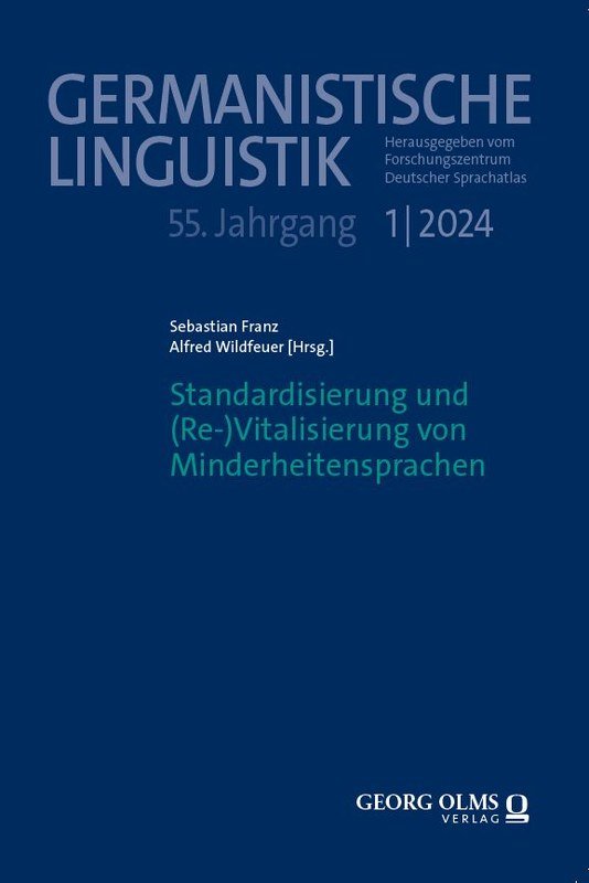 Neuerscheinung: Standardisierung und (Re-)Vitalisierung von Minderheitensprachen