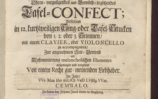 Titelblatt Tafel-Confect
