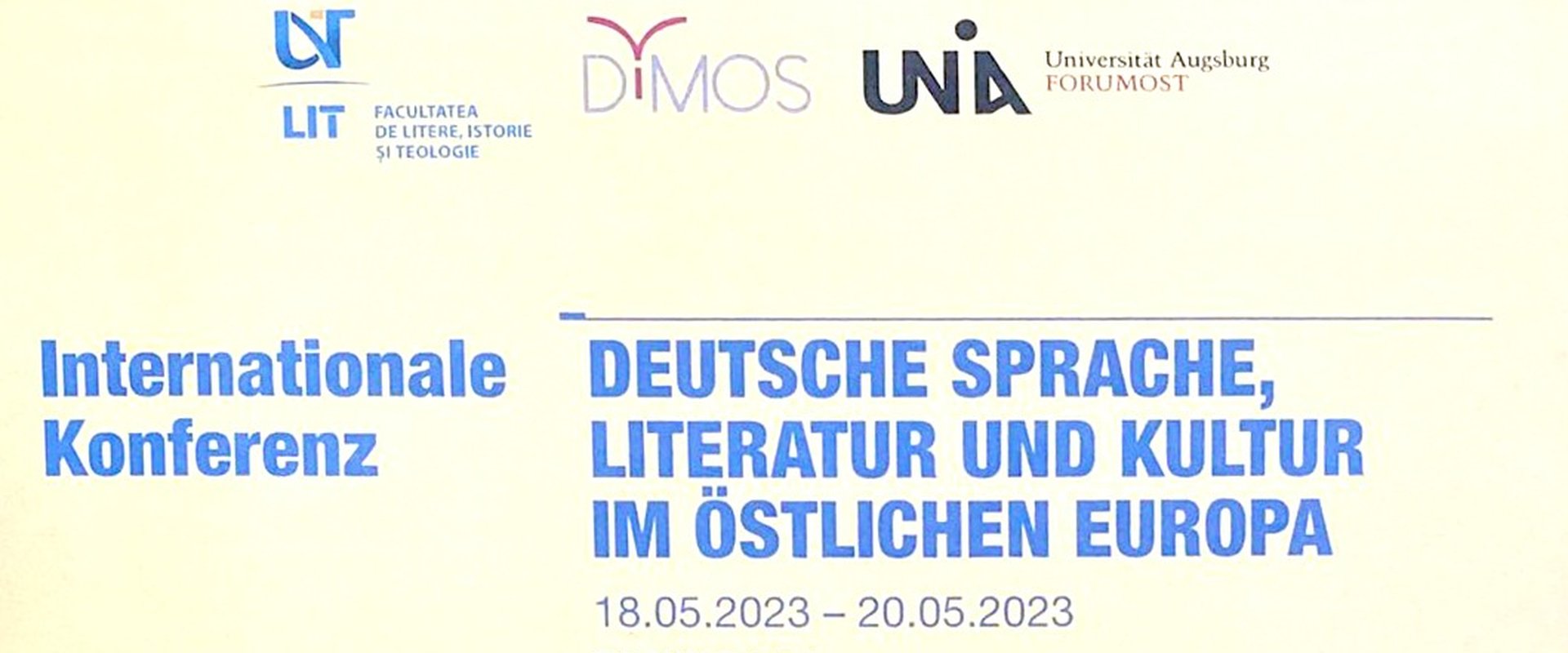 Es ist das Poster der Tagung zu sehen