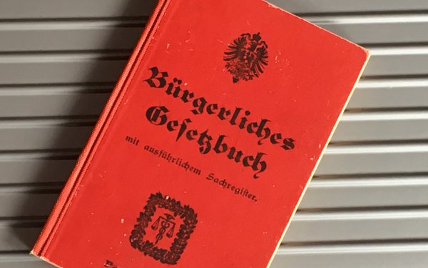 Originalausgabe des BGB von 1896