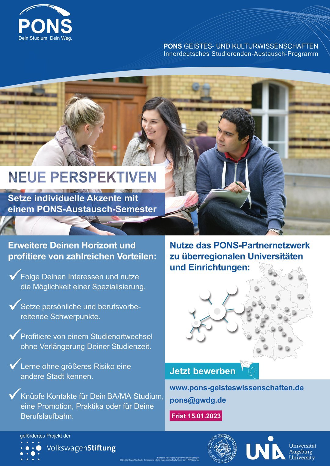 PONS Plakat zum Austausch 2023