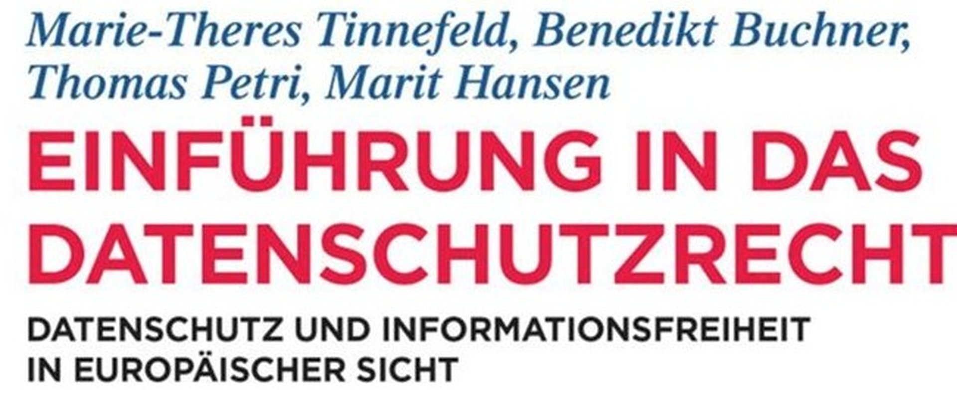 Einf��hrung in das Datenschutzrecht horizontal