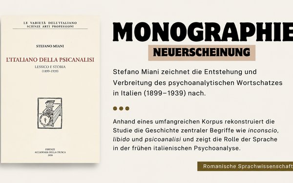 Informationen zur Monographie von S.Miani und ein Bild des Buches
