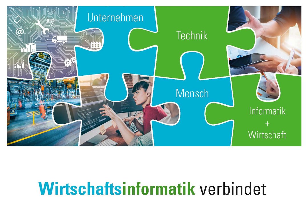 Postkartenmotiv Wirtschaftsinformatik