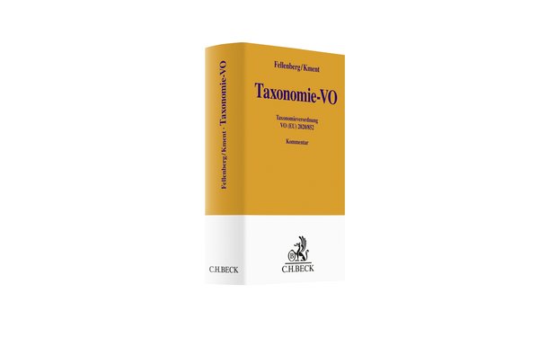 Titelei "Fellenberg/Kment, Taxonomie-VO - Taxonomieverordnung VO (EU) 2020/852, Kommentar"