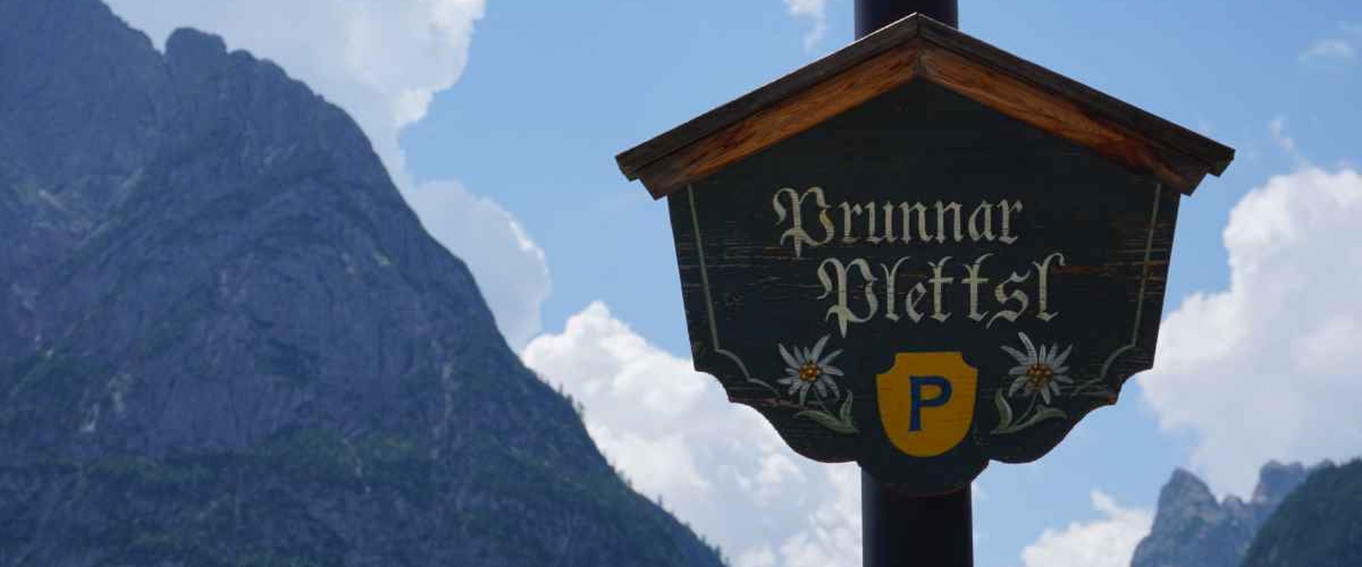 Beschilderung in Sappada, Plodn