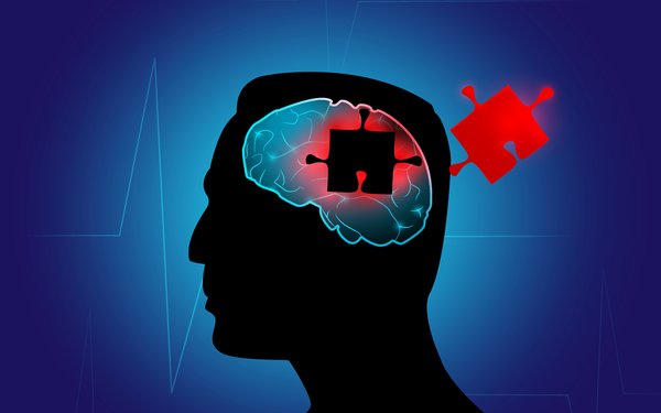 Auf dem Bild sieht man eine symbolische Darstellung von Schizophrenie
