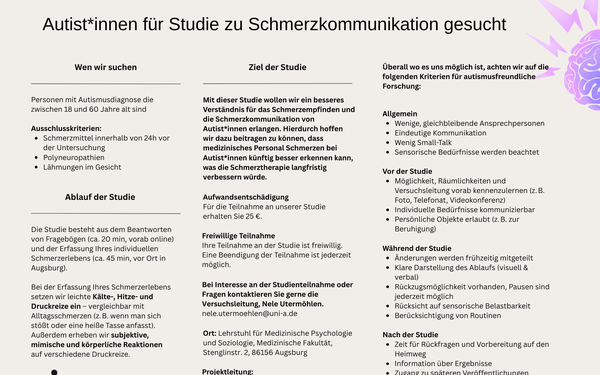 Schmerzkommunikation Autismus