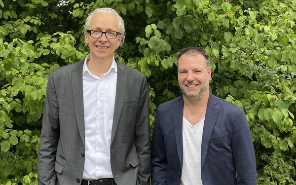 Prof. Dr. Buchner und Dr. Schmid