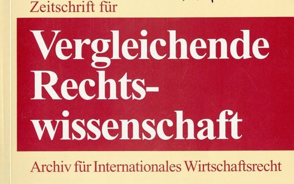 Cover ZVglRWiss