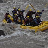 Rafting auf einem Fluss in Argentinien
