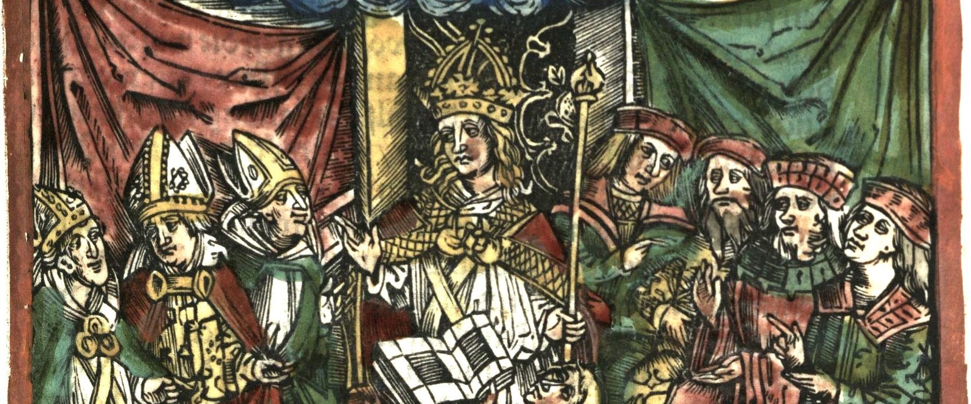 Holzschnitt aus dem Layenspiegel von Ulrich Tengler