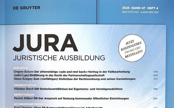 JURA 2025, Heft 4 - Cover