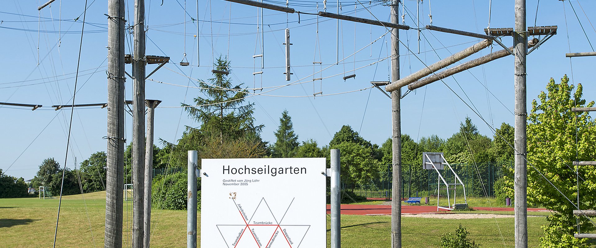 Foto des Hochseilgartens