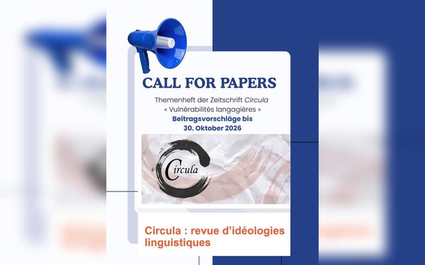 Plakat zum Call for Papers für die Zeitschrift Circula, Beitragsvorschläge bis 30. Oktober 2026