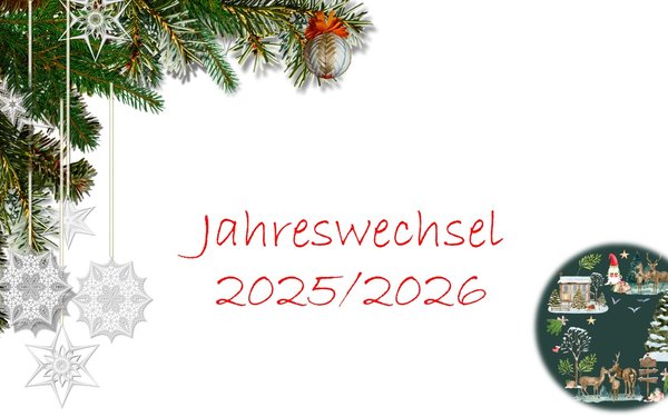 Weihnachtsschließung 2025/2026