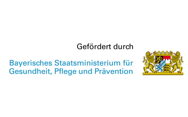 Logo des Bayerischen Staatsministeriums für Gesundheit, Pflege und Prävention