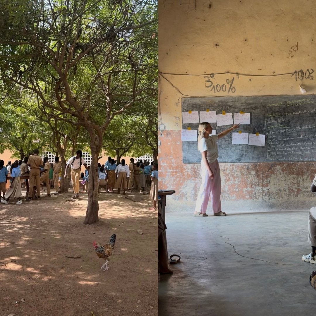 Eingang und Innenraum der Mpesa Foundation Academy, Thika und Naturszene aus dem Karura Forest Nairobi
