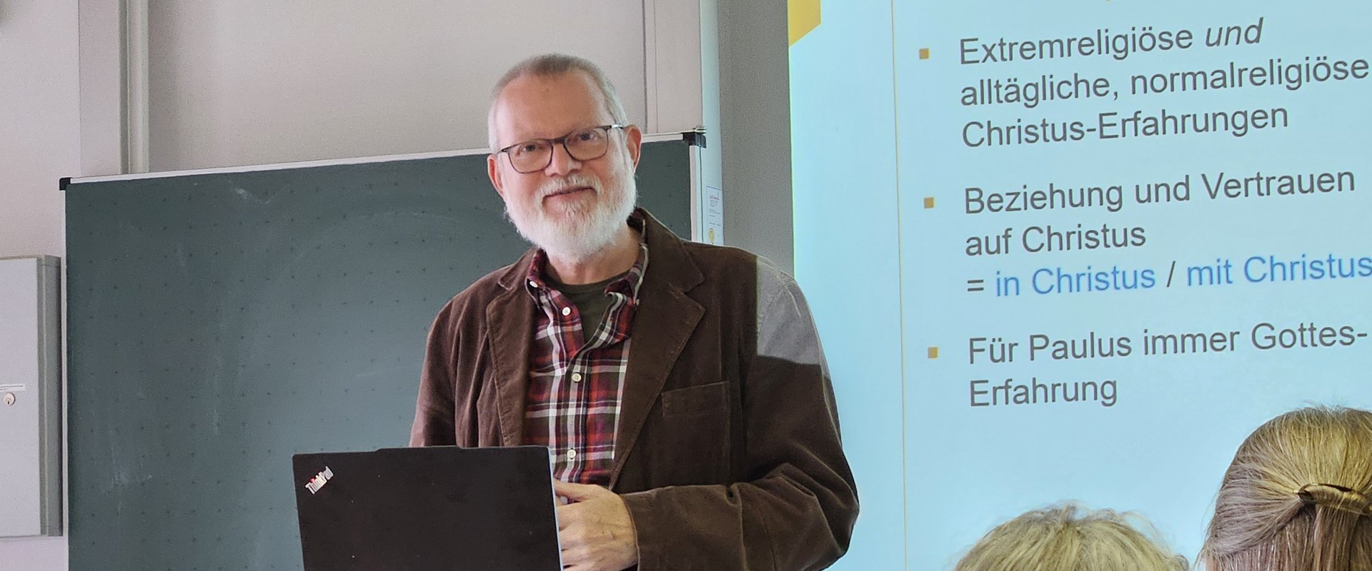 Prof. Schreiber beim Vortrag