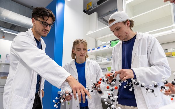 Medizinstudierende im Labor