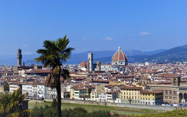 Panoramaansicht der Stadt Florenz