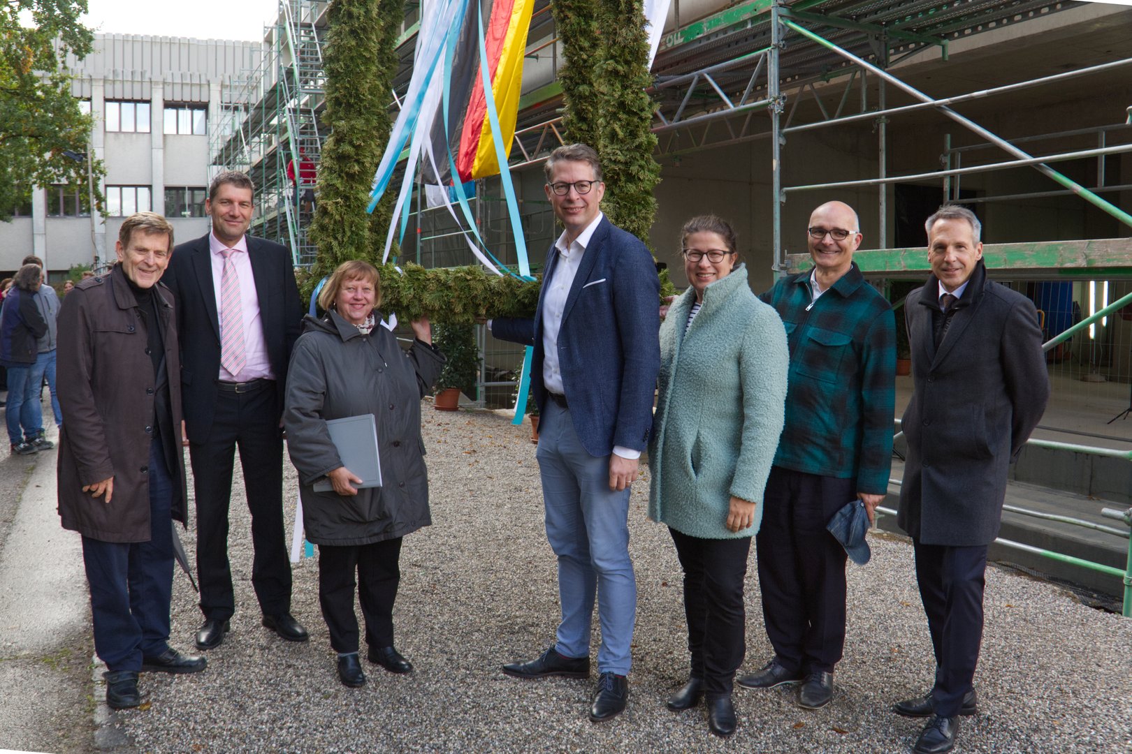 Richtfest für den Erweiterungsbau der Zentralbibliothek an der Universität Augsburg