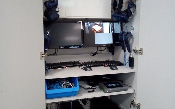 Blick auf die Workstation VR und AR