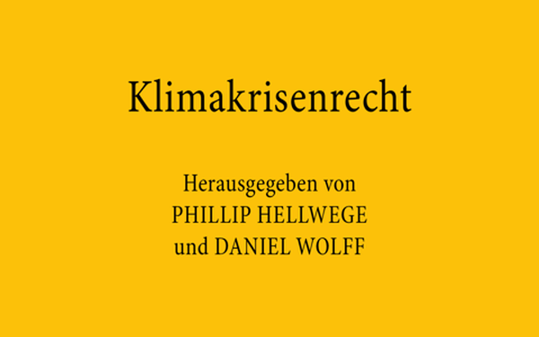 Cover Klimakrisenrecht