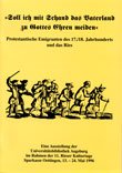 Titelbild der Publikation "Soll ich mit Schand das Vaterland zu Gottes Ehren meiden"