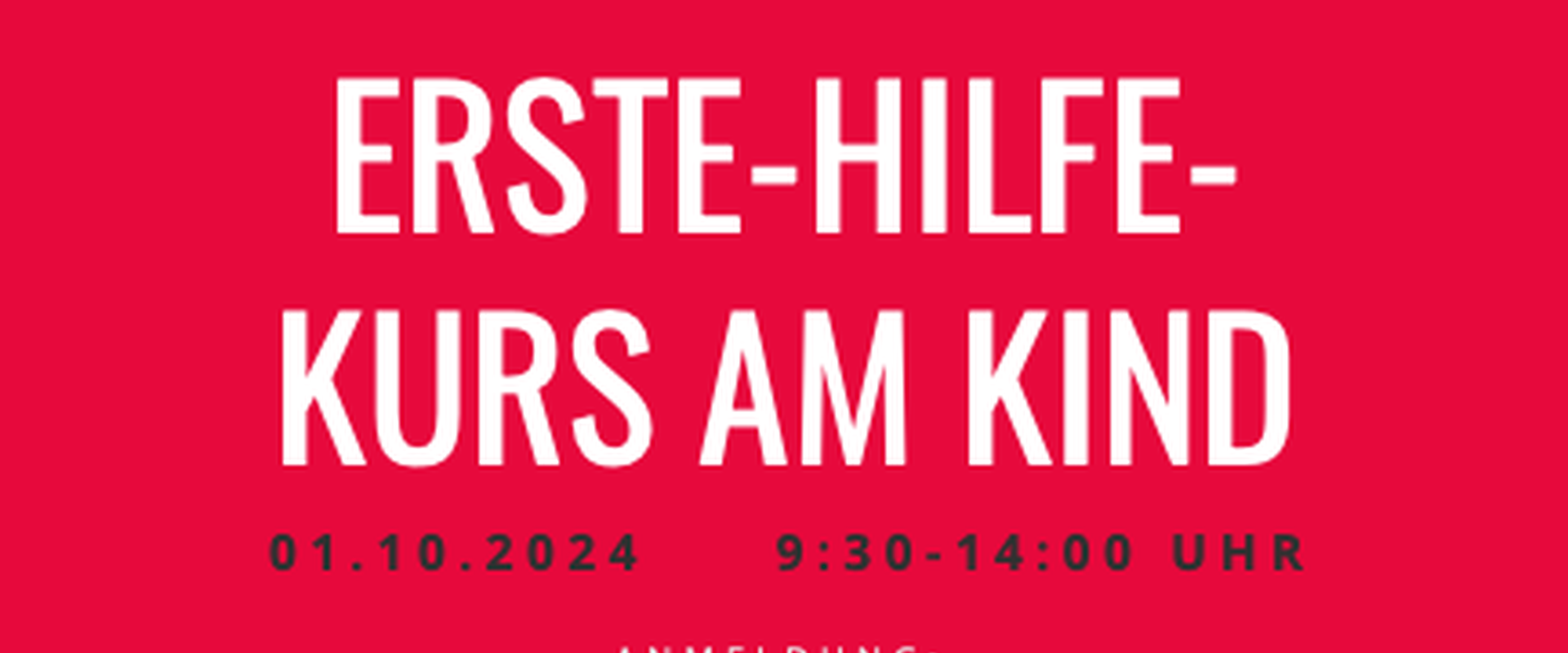 Erste-Hilfe-Kurs am Kind