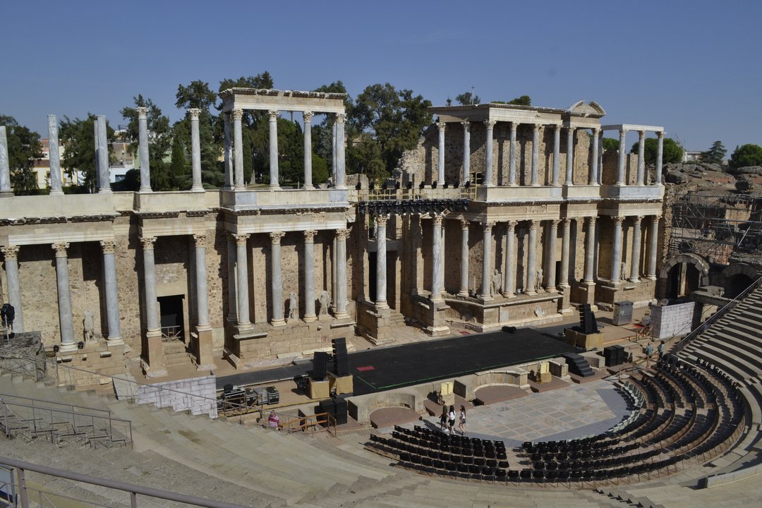 Das römische Theater in Mérida.