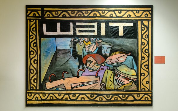 Auf dem Bild sieht man das Kunstwerk Wait von Jim Avignon
