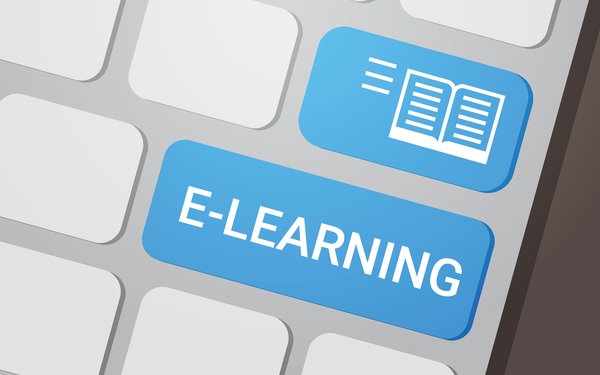 E-Learning auf Laptoptastatur