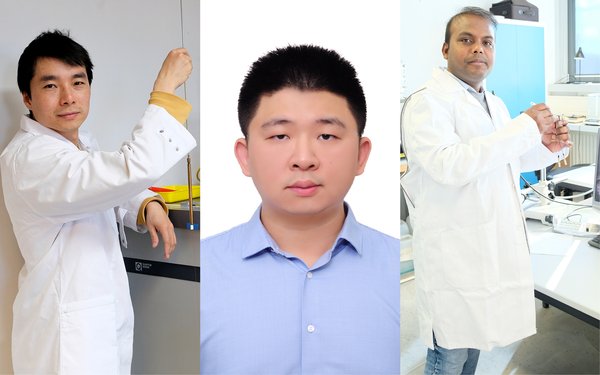 Dr. Bin Shen, Dr. Yizhou Liang, Dr. Soumendra Nath Panja o research as AvH fellows at the University of Augsburg